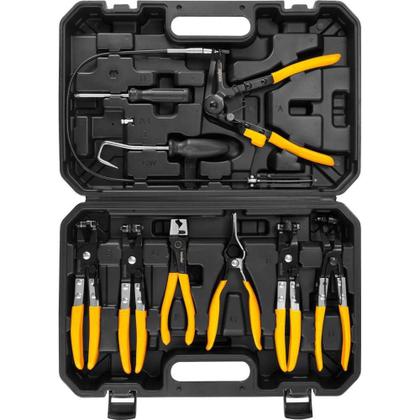 Imagem de Jogo de alicates para abraçadeiras de 19 a 55 mm com 9 peças