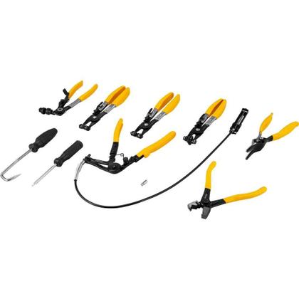 Imagem de Jogo de alicates para abraçadeiras de 19 a 55 mm com 9 peças