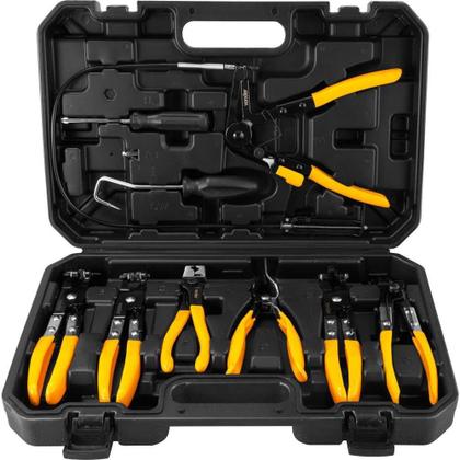 Imagem de Jogo de alicates para abraçadeiras de 19 a 55 mm com 9 peças