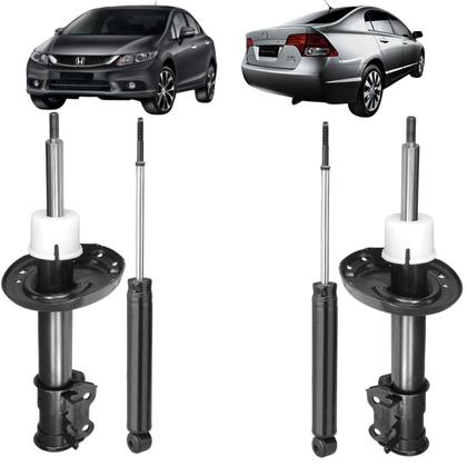 Imagem de Jogo De Amortecedores Kayaba Dianteiro E Traseiro Honda Civic 2006 A 2011