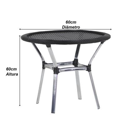 Imagem de Jogo de Área com 4 Cadeiras e Mesa Trama Original