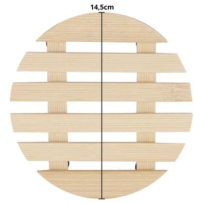 Imagem de Jogo de Assadeiras Forma Retangular 03 Peças Antiaderentes + Descanso de Panela Redondo Madeira