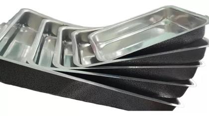 Imagem de Jogo de assadeiras formas retangular tabuleiro quadrada pintada color 5 pçs