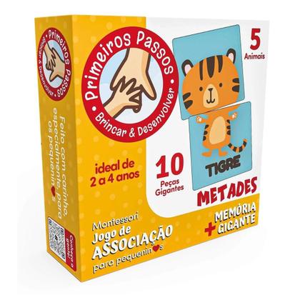 Imagem de Jogo De Associação Montessori Combine Outra Metade Simetria + Memória Cooper Fun