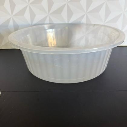 Imagem de Jogo de bacia transparente com 3 peças pequeno médio ou grande para cozinha ou lavanderia Multiuso kit conjunto bacias