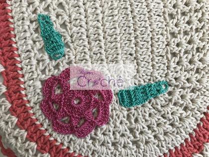 Imagem de Jogo de Banheiro Crochê com Aplicação