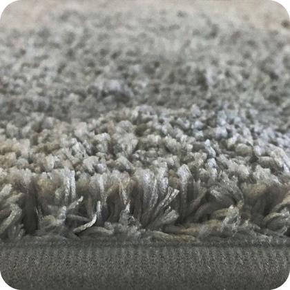 Imagem de Jogo de Banheiro Microfibra Soft Color 2 Peças Liso Cinza