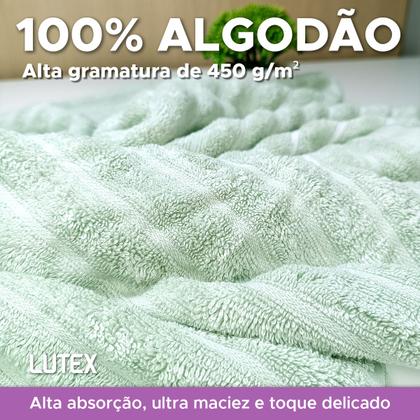 Imagem de Jogo de Banho Gigante 2 Peças Corttex Wave 100% Algodão Alta Absorção Volumosa Ultra Macia