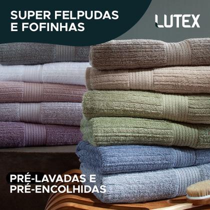 Imagem de Jogo De Banho Gigante Buddemeyer - Toalha Banhão Fio Penteado Canelado - 100% Algodão - Kit 4 Peças