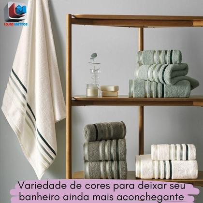 Imagem de Jogo de Banho Karsten Lumina 4pçs 100% Algodão Penteado Fio Unika