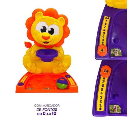Imagem de Jogo De Basquete Infantil Com Cesta Divertida De Leão