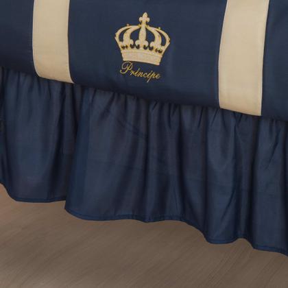 Imagem de JOGO DE BERÇO bebê KIT COMPLETO 12 PÇS COM PROTETOR SAIA E MOSQUITEIRO