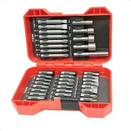 Imagem de Jogo de Bits 33 Peças CR-V com Estojo Noll Parafusadeira