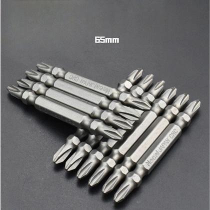 Imagem de Jogo de bits duplos 65mm para parafusadeira com ponta magnetica