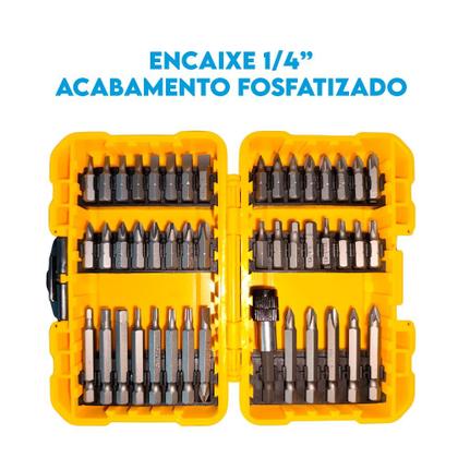 Imagem de Jogo De Bits Para Parafusadeira Aço Vanádio Com 46 Peças