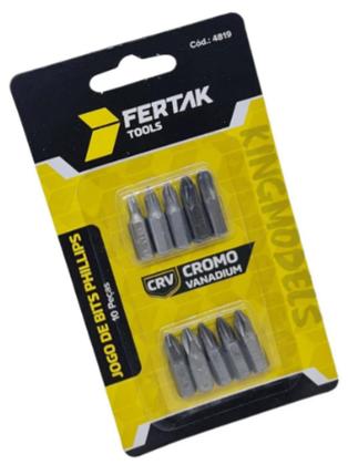 Imagem de Jogo De Bits Philips Curta Para Aparafusar 10 Pçs