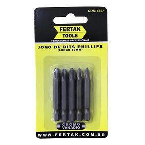 Imagem de Jogo De Bits Phillips Para Parafusadeira E Furadeira Longo 5 Pçs