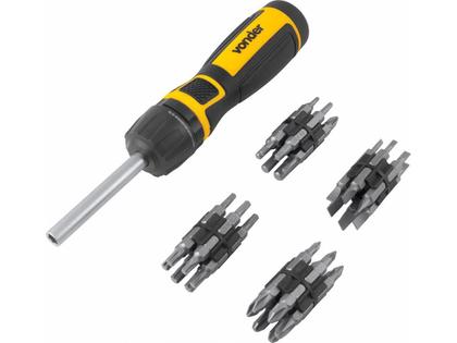 Imagem de Jogo de Bits/Ponteiras C/ Catraca 49 Pçs Encaixe 1/4'' - Vonder