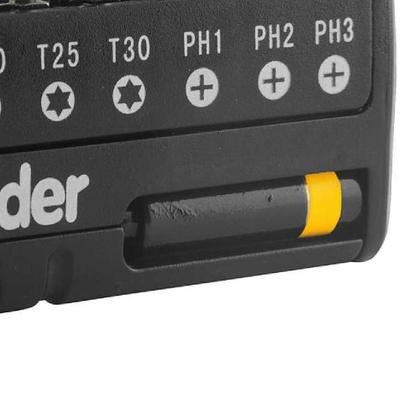 Imagem de Jogo de Bits Ponteiras Impacto Sextavado 1/4 POL 9 Pçs VONDER