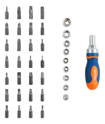 Imagem de Jogo De Bits Profissional 25mm 38 Peças Com Estojo - Dexter