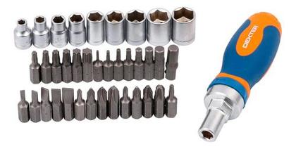 Imagem de Jogo De Bits Profissional 25mm 38 Peças Com Estojo - Dexter