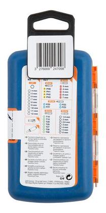 Imagem de Jogo De Bits Profissional 25mm 38 Peças Com Estojo - Dexter