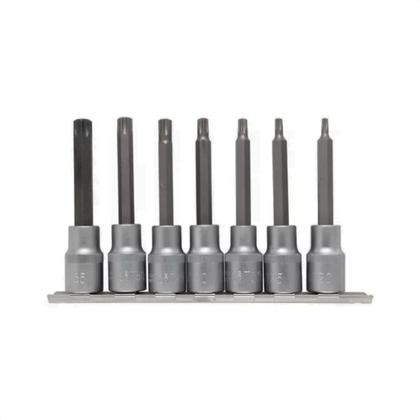 Imagem de Jogo De Bits Torx Longo Encaixe 1/2" T20 A T55 CR-V 7 Peças