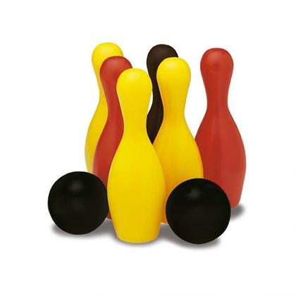 Imagem de Jogo De Boliche Brinquedo Infantil Com 6 Pinos E 2 Bolas