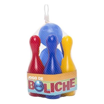 Imagem de Jogo De Boliche C/ 6 Pinos Cores Sortidas 7001 Cardoso Toys