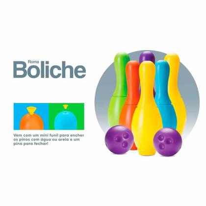 Imagem de Jogo de Boliche Infantil - 6 Pinos - Colorido - Roma