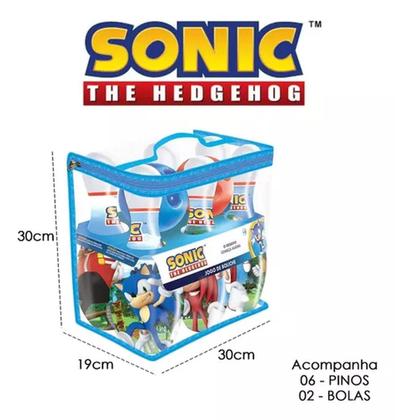 Imagem de Jogo De Boliche Infantil Sonic 6 Pinos - Líder 3573