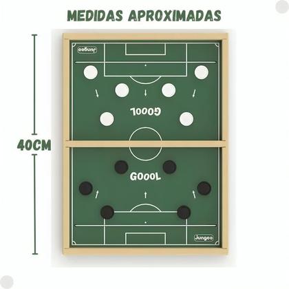 Imagem de Jogo De Botão Gol A Gol Mdf Tabuleiro Elástico 609 Junges