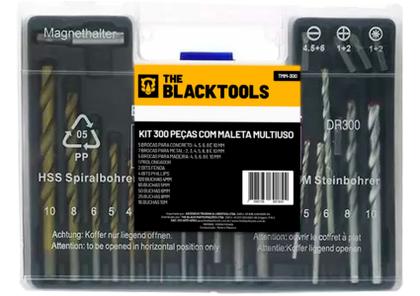Imagem de Jogo De Brocas Bits E Buchas Com 300 Peças Maleta The Black Tools