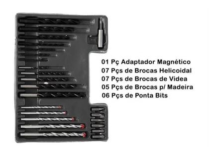 Imagem de Jogo De Brocas Bits E Buchas Com 300 Peças