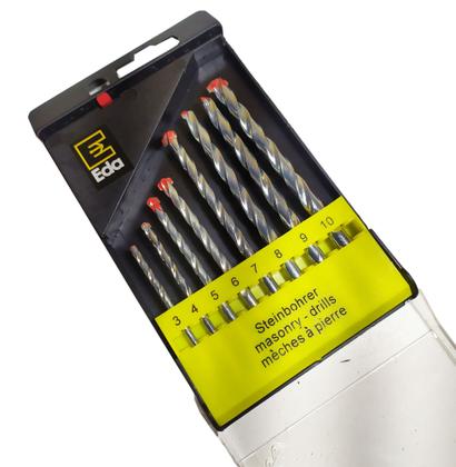 Imagem de Jogo De Brocas De Widea Parede 8 Peças 3 A 10mm Com Estojo