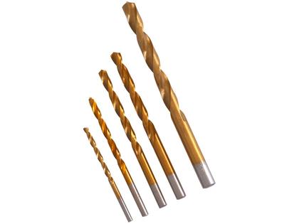 Imagem de Jogo de Brocas Hss 3-8 MM Revestimento 5 peças Titânio 723839 Mtx