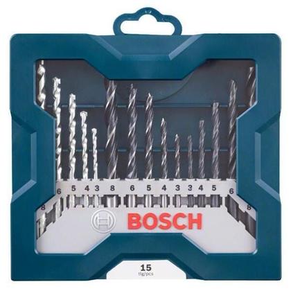 Imagem de Jogo de brocas mini x-line 15 pcs bosch 2607017504