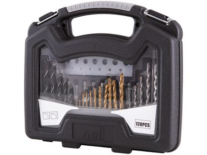 Imagem de Jogo de Brocas Nell 128 Peças XWT0129A com Maleta