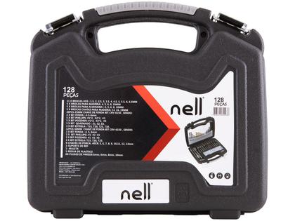 Imagem de Jogo de Brocas Nell 128 Peças XWT0129A com Maleta