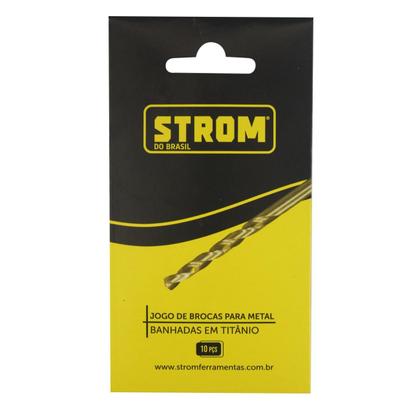 Imagem de Jogo de Brocas para Metal 2,5mm com 10 peças - DRL-14 - Strom