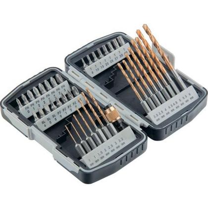 Imagem de Jogo de Brocas para Metal de 1 à 6 MM + Bits e Adaptador com 40 Peças SPARTA