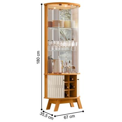 Imagem de Jogo de Buffet e Cristaleira Vancouver Cinamomo Off White