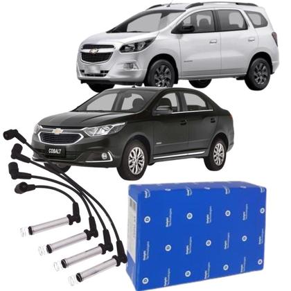 Imagem de Jogo de Cabo de Velas Gm Agile Celta Corsa Classic Cobalt Montana Meriva Spin 1.0 1.4 1.6 1.8 8v Delphi