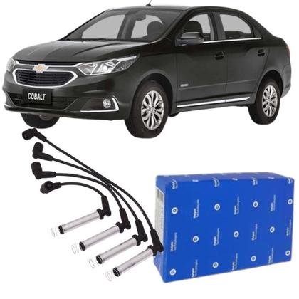 Imagem de Jogo de Cabo de Velas Gm Agile Celta Corsa Classic Cobalt Montana Meriva Spin 1.0 1.4 1.6 1.8 8v Delphi