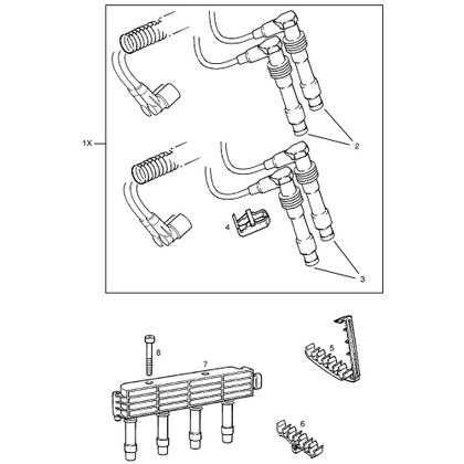 Imagem de Jogo De Cabos Velas 16v 1.0 1.6 Delphi Tigra corsa Xs10383