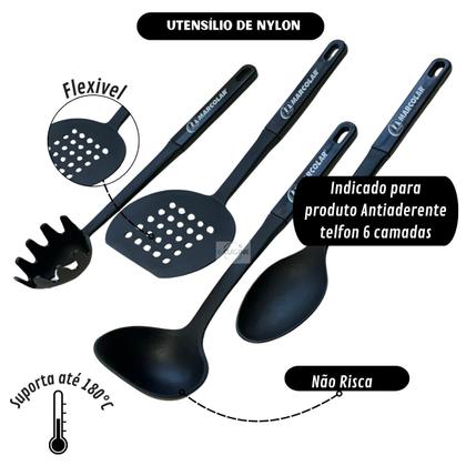 Imagem de Jogo de Caçarola Panelas 09 peças Antiaderente 6 Camadas Teflon Kit