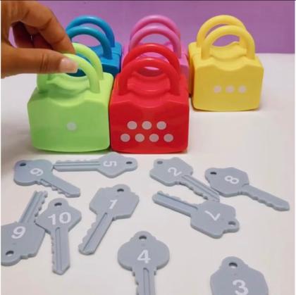 Imagem de Jogo de cadeado números educativo