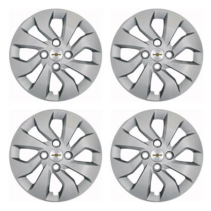 Imagem de Jogo de calotas 373cb-pta aro 14 cubo baixo + tapetes bordados onix 2017-2018