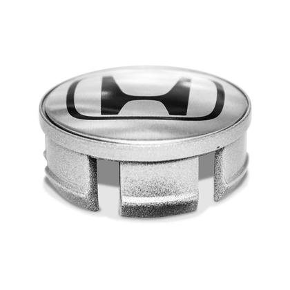 Imagem de Jogo de Calotinhas 58mm Centro de Roda Honda FIT Civic City Escovada