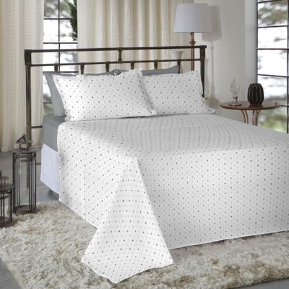 Imagem de Jogo de Cama 100% algodão King Size 200 Fios Nova América